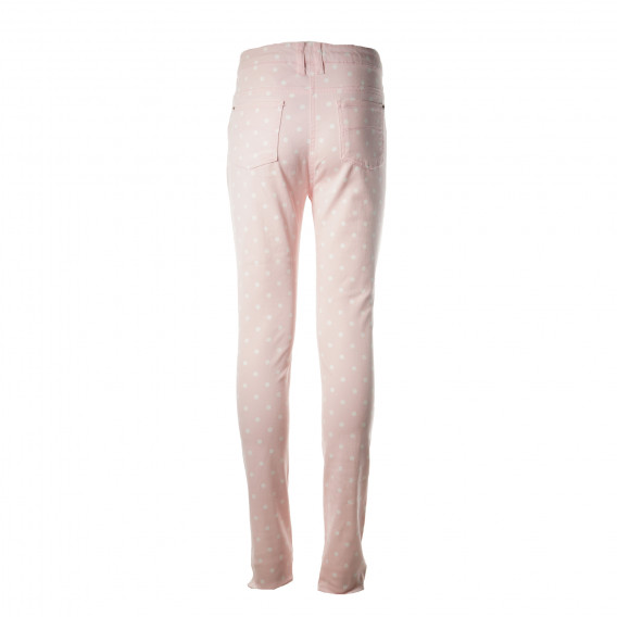 Ροζ denim παντελόνι με άσπρες κουκκίδες για κορίτσια Tape a l'oeil 176547 2