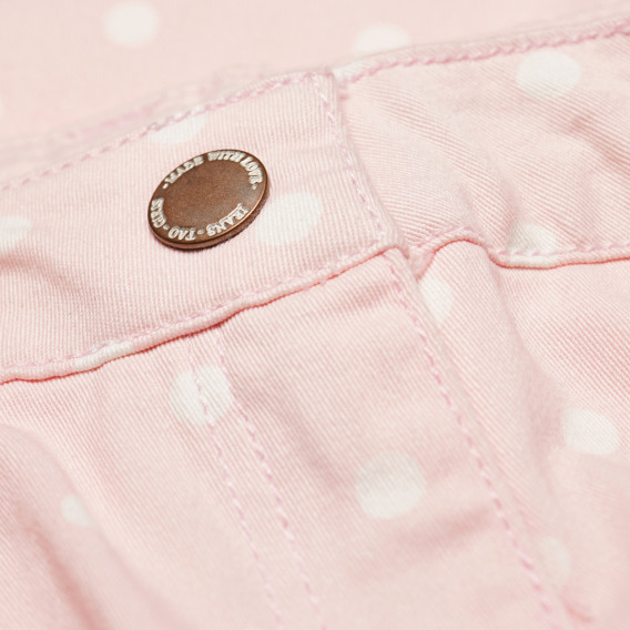 Ροζ denim παντελόνι με άσπρες κουκκίδες για κορίτσια Tape a l'oeil 176548 3