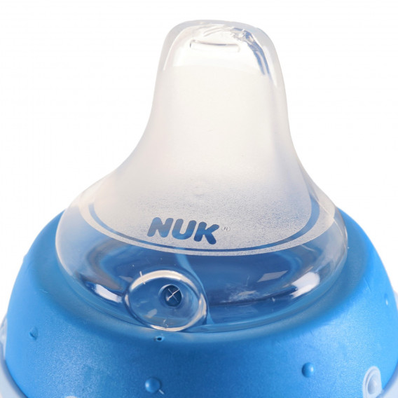 Μπουκάλι με λαβές χυμού, μπλε, με πιπίλα, 6+ μήνες, 150 ml. NUK 176623 3