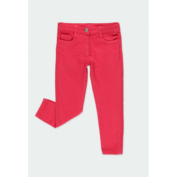 Παντελόνι με πέντε τσέπες για κορίτσια, κόκκινο Boboli 177081 4