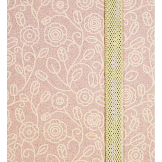 Σημειωματάριο Natura με λάστιχο, 19 x 26cm, 120 φύλλα, καρέ, καφέ Gipta 177439 4