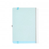 Ημερολόγιο - Σημειωματάριο Minimax με λάστιχο, Α 4, 100 φύλλα, φαρδιές γραμμές, ανοιχτό μπλε Gipta 177457 2