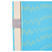 Σημειωματάριο SMOOTH με λάστιχο, 13 x 21 cm, 120 φύλλα, ριγέ, μπλε Gipta 177466 3