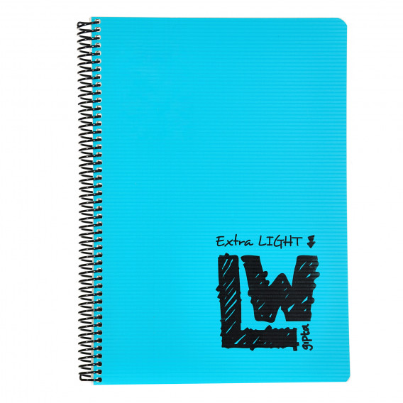 Σημειωματάριο LW, A4, 100 φύλλα, ριγέ, ανοιχτό μπλε Gipta 177528 