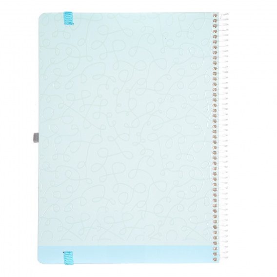 Ημερολόγιο - Σημειωματάριο Minimax με λάστιχο, 17 x 24 cm, 100 φύλλα, φαρδιές γραμμές, ανοιχτό μπλε Gipta 177585 2