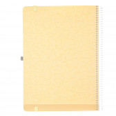 Ημερολόγιο - Σημειωματάριο Minimax με λάστιχο, A4, 100 φύλλα, φαρδιές γραμμές, κίτρινο Gipta 177594 3