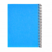 Σημειωματάριο QUANTUM με διαχωριστικά, 17 x 24 cm, 140 φύλλα, τετραγωνάκια / ριγέ, μπλε Gipta 177597 2