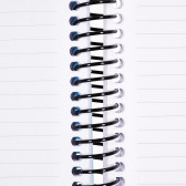 Σημειωματάριο QUANTUM με διαχωριστικά, 17 x 24 cm, 140 φύλλα, τετραγωνάκια / ριγέ, μπλε Gipta 177599 4