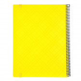 Σημειωματάριο MONO 5 + 1 με λάστιχο, A4, 110 φύλλα, τετραγωνάκια/ριγέ, κίτρινο Gipta 177650 3