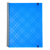 Σημειωματάριο MONO 5 + 1 με λάστιχο, A4, 110 φύλλα, τετραγωνάκια/ριγέ, μπλε Gipta 177655 3