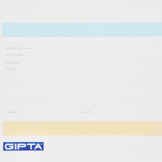 Σημειωματάριο CHROMO, A4, 80 φύλλα, ριγέ, ανοιχτό μπλε Gipta 177665 4