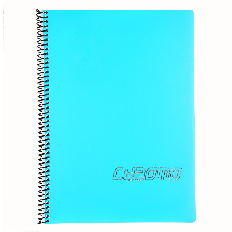 Σημειωματάριο CHROMO, A4, 80 φύλλα, ριγέ, γαλάζιο  177674