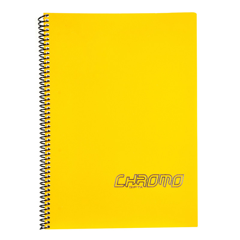 Σημειωματάριο CHROMO, A4, 80 φύλλα, ριγέ, κίτρινο   177678