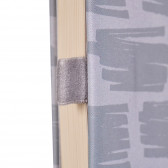 Σημειωματάριο SMOOTH με λάστιχο, 13 x 21 cm, 120 φύλλα, ριγέ, γκρι Gipta 177709 4