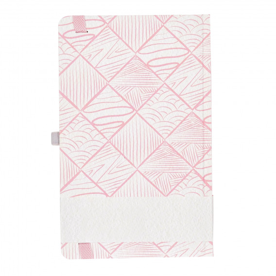 Σημειωματάριο S-NOTES με λάστιχο, 13 x 21 cm, 120 φύλλα, ριγέ, ροζ Gipta 177719 2