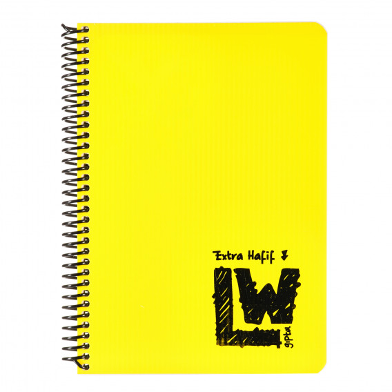 Σημειωματάριο LW, A5, 100 φύλλα, ριγέ, κίτρινο Gipta 177754 