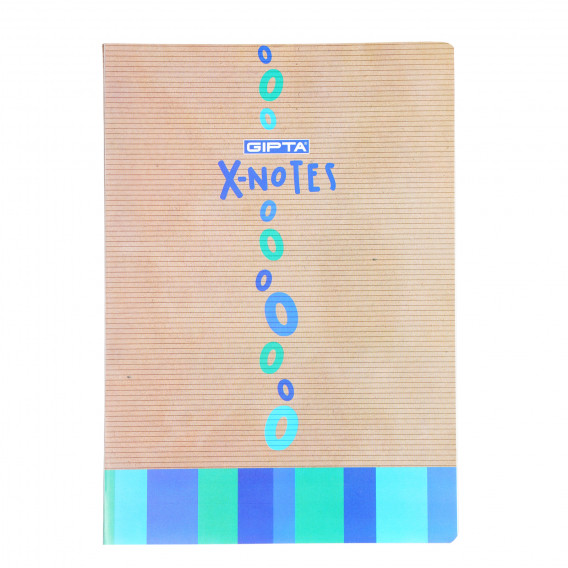Σημειωματάριο X-NOTES, Α 4, 80 φύλλα, ριγέ, μπλε Gipta 177770 