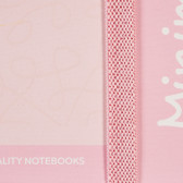 Ημερολόγιο - Σημειωματάριο Minimax με λάστιχο, A4, 100 φύλλα, φαρδιές γραμμές, ροζ Gipta 177884 3