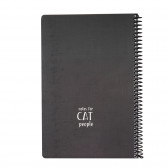 Σημειωματάριο CAT №2, 17 x 24 cm, 80 φύλλα, ριγέ, μαύρο Gipta 177942 2