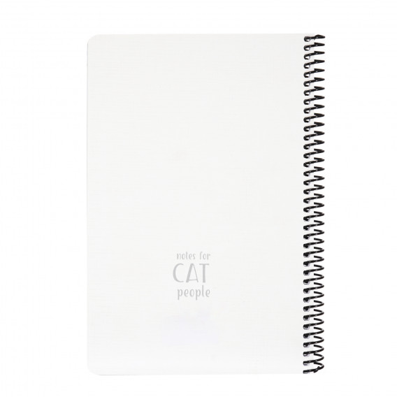 Σημειωματάριο CAT №3, 17 x 24 cm, 80 φύλλα, ριγέ, λευκό Gipta 177946 2