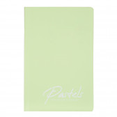 Σημειωματάριο Pastels, 17 x 24 cm, 60 φύλλα, ριγέ, πράσινο Gipta 177953 