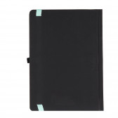 Σημειωματάριο Life με περιορισμένο ελαστικό, φύλλα A 5, 120, μεγάλες σειρές, μαύρο Gipta 178050 2