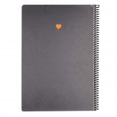 Σημειωματάριο TO DO με πορτοκαλί διακριτικό , A4, 80φυλλο , μαύρο με φαρδιές γραμμές Gipta 178146 2