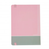 Ημερολόγιο - Σημειωματάριο με λάστιχο, Α 5, 120 φύλλα, ριγέ, ροζ Gipta 178203 3