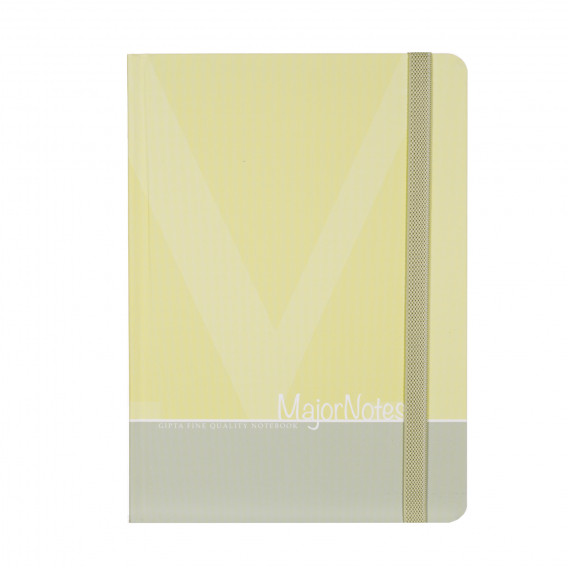 Ημερολόγιο - Σημειωματάριο με λάστιχο, Α 5, 120 φύλλα, ριγέ, κίτρινο Gipta 178205 