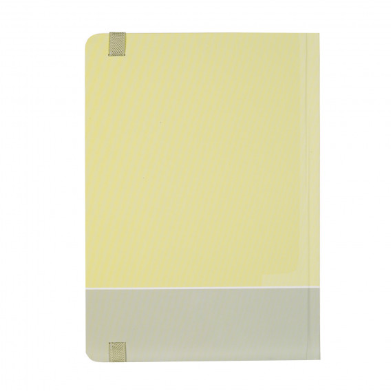 Ημερολόγιο - Σημειωματάριο με λάστιχο, Α 5, 120 φύλλα, ριγέ, κίτρινο Gipta 178207 3
