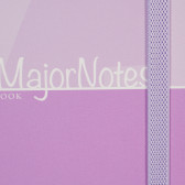 Σημειωματάριο Major Notes με λάστιχο, 19 x 26 cm, 120 φύλλα, ριγέ, μωβ Gipta 178222 2