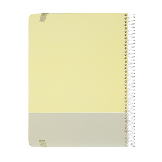 Σημειωματάριο Major Notes με λάστιχο, 19 x 26 cm, 120 φύλλα, ριγέ, κίτρινο Gipta 178231 3