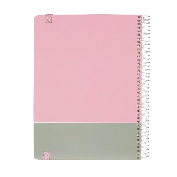 Σημειωματάριο Major Notes με λάστιχο, 19 x 26 cm, 120 φύλλα, ριγέ, ροζ Gipta 178235 3