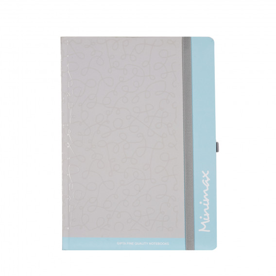 Ημερολόγιο - Σημειωματάριο MINIMAX με λάστιχο № 2, A5, 120 φύλλα, ριγέ, γκρι Gipta 178253 