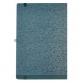 Ημερολόγιο - Σημειωματάριο Minimax με λάστιχο № 10, 19 X 26 cm, 120 φύλλα, φαρδιές γραμμές, πράσινο Gipta 178282 2