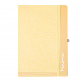 Ημερολόγιο - Σημειωματάριο Minimax με λάστιχο № 11, 19 X 26 cm, 120 φύλλα, φαρδιές γραμμές, κίτρινο Gipta 178285 