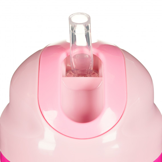 Ποτηράκι χωρίς διαρροή με καλαμάκι, Μονωμένο Κύπελλο, 266 ml., Χρώμα: ροζ Chicco 178336 3