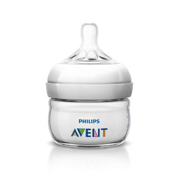 Μπουκάλι πολυπροπυλενίου Φυσικό με πιπίλα Πρώτη ροή, αργή ροή, 0+ μήνες, 60 ml Philips AVENT 178395 2