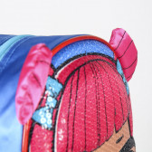 Σχολική τσάντα LOL 3D με πούλιες για κορίτσια, μπλε LOL 178843 4