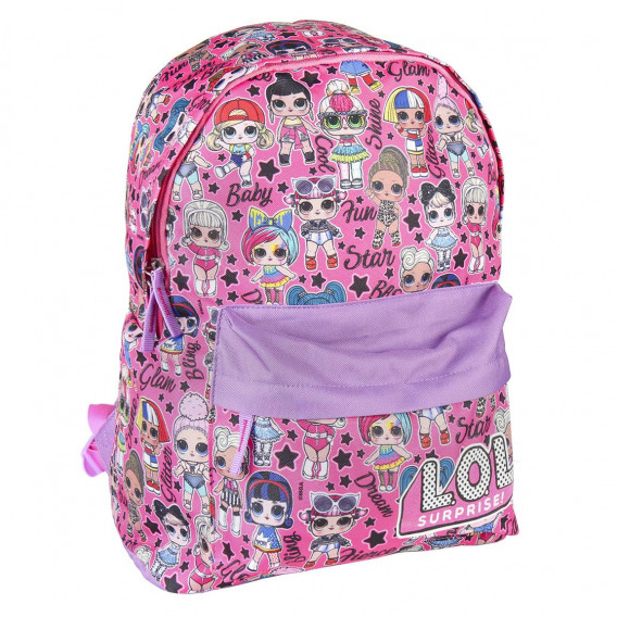 Σχολική τσάντα LOL για κορίτσια, ροζ LOL 178852 