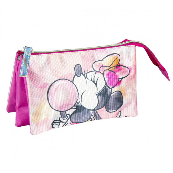 Μολυβοθήκη με πριντ Μίννι Μάους για κορίτσια, ροζ χρώμα Minnie Mouse 178921 