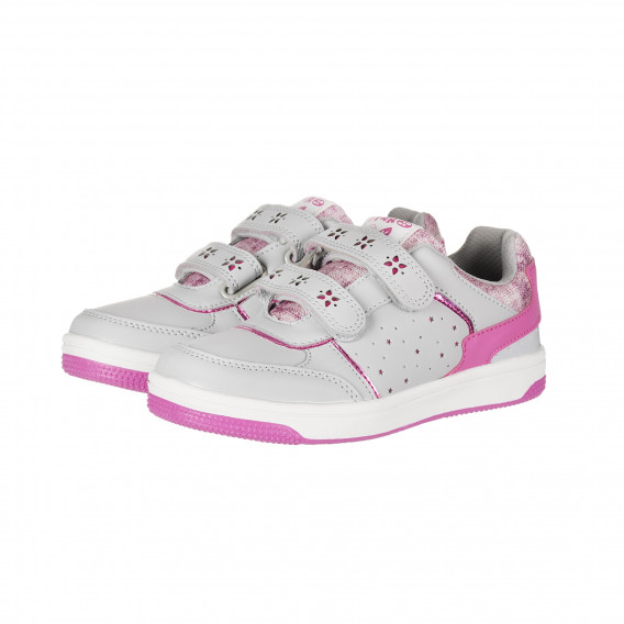 Αθλητικά παπούτσια για κορίτσια, γκρι με ροζ σόλα Star 178961 2