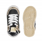 Μαύρα αθλητικά παπούτσια με χρυσές λεπτομέρειες για κορίτσια Star 178965 3
