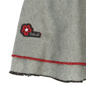 Κοντή φούστα με κόκκινη λεπτομέρεια Boboli 179 4