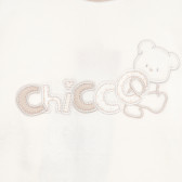 Μακρυμάνικο βελούδινο φορμάκι με απλικέ αρκούδα για μωρό Chicco 179003 3