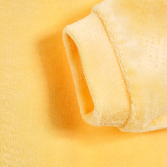 Μακρυμάνικο φορμάκι με αστείο κέντημα σε κίτρινο χρώμα Chicco 179080 3
