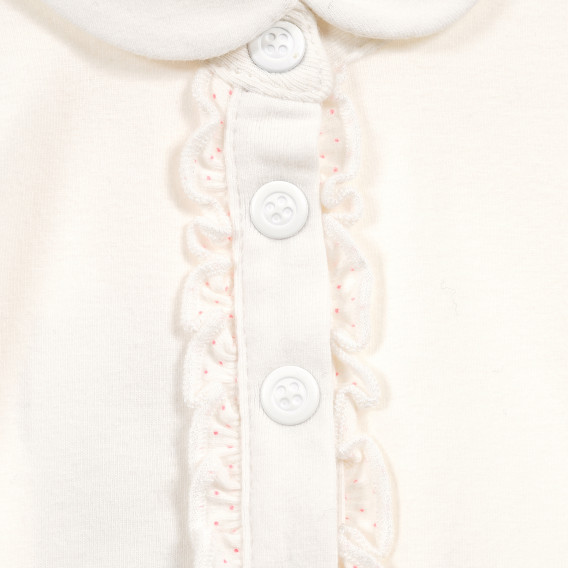 Βαμβακερό, μακρυμάνικο φορμάκι με όμορφο διακοσμητικό βολάν, για κορίτσι Chicco 179247 3