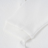 Λευκό βαμβακερό φορμάκι για μωρά με διακοσμητικές τρύπες PIPPO&PEPPA 180093 4