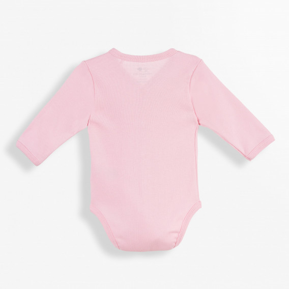 Βαμβακερό φορμάκι με εκτύπωση δράκου για κοριτσάκια, ροζ PIPPO&PEPPA 180134 4