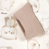 Μακρυμάνικο βαμβακερό φορμάκι με μπεζ γραφικές αρκούδες για μωρά, unisex Chicco 180271 3